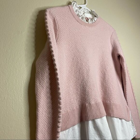 TED BAKER London Teaggan Frill Detail Mockable Light Pink Size 3 - Picture 6 of 13
